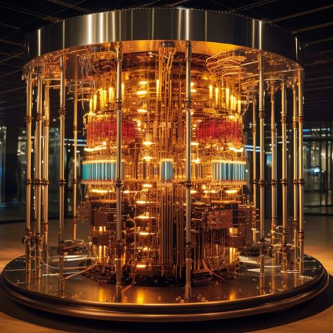 Read about how quantum computing works Quantum Mechanics Aesthetic, Quantum Computer Concept, Computing Aesthetic, Starstruck Odyssey, Sci Fi Computer, Borg Cube, Tech Museum, Technology Aesthetic, Video Game Room Decor