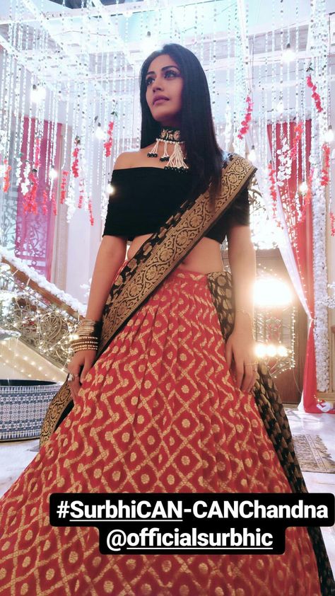 reception lehenga  @nivetas Anika Dresses In Ishqbaaz, Choli Dress, Lehenga Style, Indian Lehenga, Blouse Design Models, Indian Wedding Outfits, Lehenga Designs, Indian Designer Outfits, Indian Attire