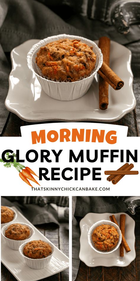 Tasty, tender, cinnamon-spiced muffins packed full of shredded carrots, crushed pineapple, coconut and chopped pecans. They're perfect for breakfast, brunch and afternoon snacks. Carrots Muffins Recipe, Carrot Cake Muffins Healthy, Harvest Muffin Recipe, Carrot Muffins Healthy, Carrot Breakfast Muffins, Pineapple Carrot Muffins, Good Morning Muffins, Spiced Muffins, Brunch Snacks