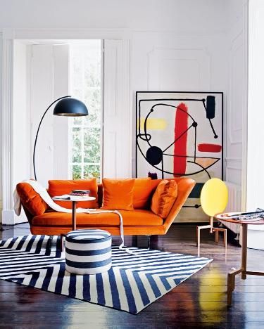 Style Californien, Pop Art Decor, Pattern Interior, Living Room Decor Colors, Colourful Living Room, Trendy Living Rooms, Style Deco, Interior Design Art, Living Room Colors