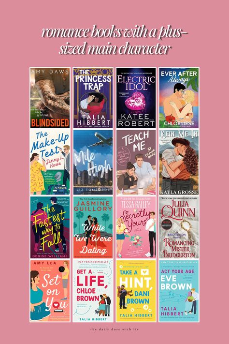 My TBR: Romance Books With A Plus-Size Main Character — the daily dose with liv Romantic Spicy Books, Curvy Book Characters, Plus Size Book Characters, Plus Size Books, Cute Romance Book Recommendations, Cute Romance Books No Spice, Romance Genre Books, Plus Size Romance Books, Romance Books For 13+