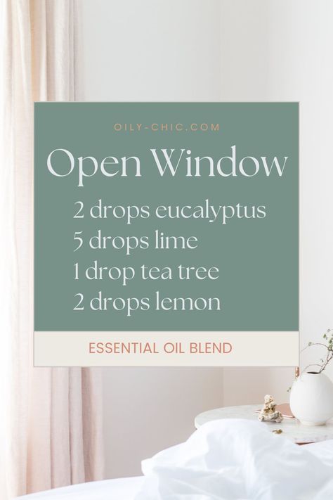 This essential oil blend opens a window to a fresh, clean home. To refresh your home, add it to a diffuser or make a linen spray. Clean Home Diffuser Blend, Lime Essential Oil Benefits, Revive Essential Oil, Diffuser Scents, Essential Oil Combinations, Essential Oils Young Living, Essential Oil Remedy, Essential Oil Diffuser Blends Recipes, Lime Essential Oil