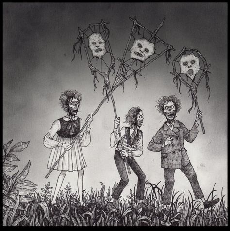 John Kenn Mortensen - Face Off Comic Art John Kenn Mortensen, Don Kenn, Horror Things, John Kenn, Inspirational Illustration, Pen On Paper, Hippie Painting, Band Art, Different World