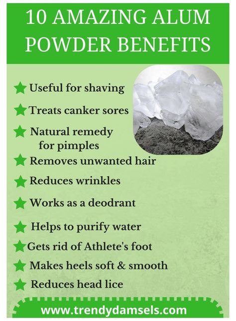 Alum Powder Uses, Natural Wax Hair Removal, Alum Uses, Alum Stone, Natural Remedies For Pimples, Alum Powder, Hair Removal Diy, Natural Beauty Treatments, Pimples Remedies