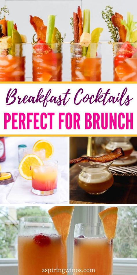 Exploring the Best Breakfast Cocktails for Weekend Brunch | Breakfast Cocktails | Breakfast Cocktail Recipes | Bunch Cocktail Ideas | Wake up in style with these breakfast cocktails #Cocktails #Breakfast #BreakfastCocktails #BrunchCocktails #Mimosas #Sunrises #BloodyMarys Best Brunch Cocktails, Breakfast Punch Alcoholic, Breakfast Cocktails Alcohol, Brunch Alcoholic Drinks, Breakfast Drinks With Alcohol, Brunch Drink Ideas, Vodka Sunrise Recipe, Breakfast Cocktail, Tequila Sunrise Cocktail