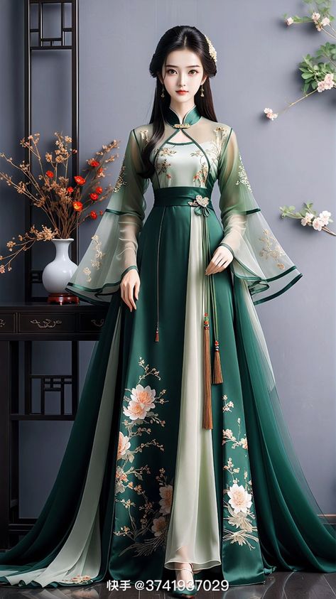 Modern Traditional Chinese Fashion, Chinese Warrior Outfit, Chinese Fashion Traditional, Chinese Dress Outfit, Chinese Dress Traditional, Sangjit Dress, Chinese Prom Dress, Moda China, Chinese Princess Dress