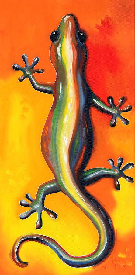 Gecko Painting Ideas, Salamander Painting, Gecko Painting, Gourd Painting, Gecko Wall Art, Painted Rock Cactus, Az Art, Art Sherpa, Desert Animals