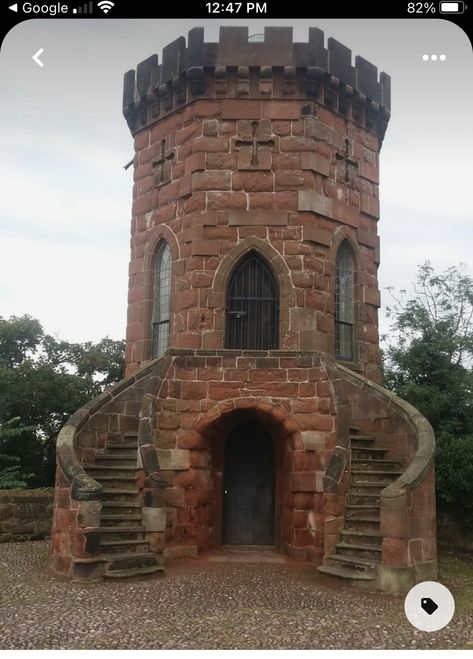 Tiny House Castle, Folly Architecture, Brick Castle, Tiny Castle, Small Castles, Storybook Homes, Castle Tower, Tower House, Interesting Buildings