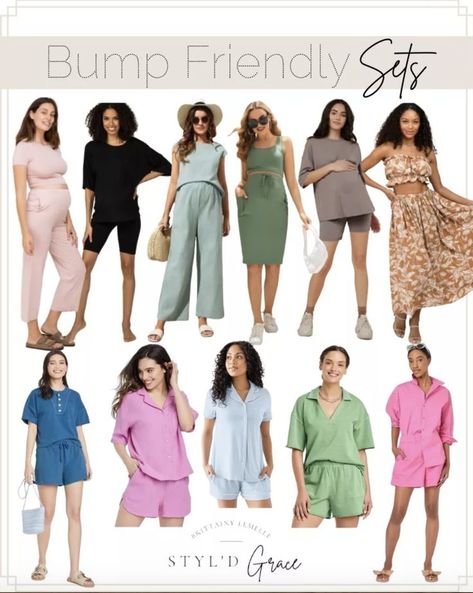 Shop Maternity Summer Outfit Inspiration | Bump Friendly Sets | Pregnancy Fashion - target style - shein maternity - maternity outfits - pregnancy outfits - hospital bag pajamas - maternity pajamas - maternity loungewear - pregnant moms - maternity pants - maternity skirt and top set - matching sets - hospital bag checklist - maternity looks for summer - girl mom outfits - boy mom outfits - mom of twins - twin mom - fashion on a budget - target fashion finds Boy Mom Outfits, Target Maternity, Maternity Summer, Maternity Lounge Wear, Maternity Clothes Summer, Shein Maternity, Pregnancy Fashion, Maternity Pajamas, Cute Maternity Outfits