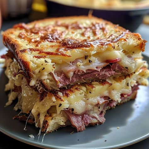 Reuben Bake Hearty Reuben Bake, Baked Reuben Sandwich, Baked Rueben Casserole, Baked Reuben Casserole, Easy Reuben Bake, Savory Reuben Bake, What To Do With Corned Beef, Classic Hearty Reuben Bake, Hearty Reuben Bake Casserole