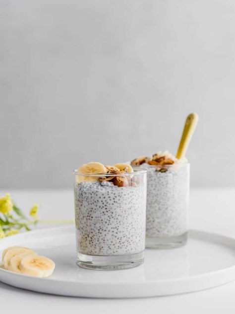 Chai Pudding, Turmeric Smoothie Recipes, Coconut Chia Seed, Coconut Chia Seed Pudding, Recipe Cheesecake, Cheesecake Oreo, Chia Seed Recipes Pudding, Chia Recipe, Coconut Chia Pudding