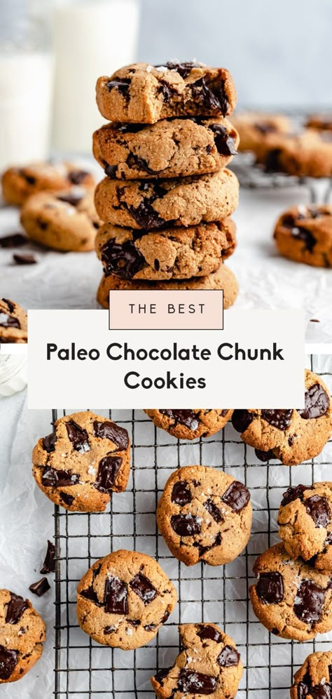 The Best Paleo Chocolate Chip Cookies | Ambitious Kitchen Cookies Sans Gluten, Weight Watcher Desserts, Paleo Chocolate Chip Cookies, Gf Cookies, Paleo Cookies, Ambitious Kitchen, Paleo Baking, Paleo Sweets, Low Carb Dessert