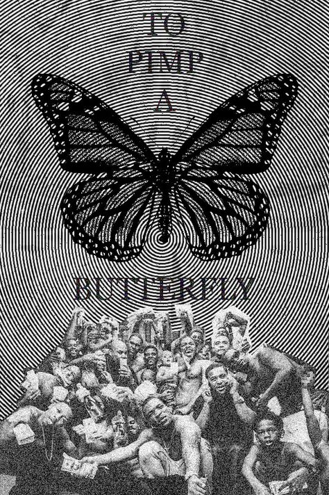 Kung Fu Kenny, To Pimp A Butterfly, Album Artwork Cover Art, Butterfly Poster, Music Poster Design, Mac Wallpaper, Graphic Poster Art, Music Artwork, Apparel Brand