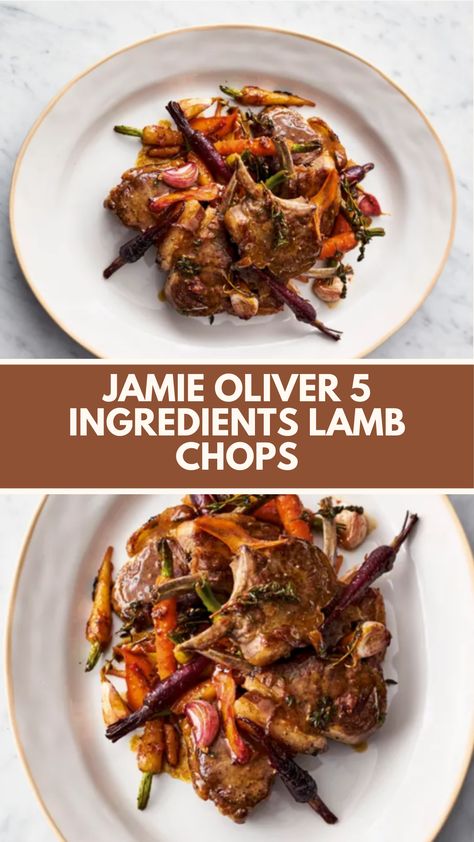 Jamie Oliver 5 Ingredients Lamb Chops (Sticky Lamb Chops) is made with lamb chops, baby heritage carrots, garlic, oranges, and fresh thyme. This delicious Lamb Chops recipe creates a hearty dinner that takes about 20 minutes to prepare and can serve up to 4 people.

This Lamb Chops Recipe Is From 5 Ingredients – Quick & Easy Food Cookbook By Jamie Oliver. Jamie Oliver Lamb Chops, Sticky Lamb Chops, What To Serve With Lamb Chops, Jamie Oliver 5 Ingredients Recipes, Best Lamb Chop Recipes, Jamie Oliver Lamb, Baby Lamb Chops, Lollipop Lamb Chops, Jamie Oliver 30 Minute Meals