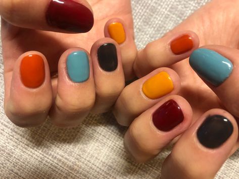 Pete The Cat Nails, Multicolour Nails, Amazon Beauty, Hippie Nails, Funky Nails, Dope Nails, Nail Polishes, Swag Nails, How To Do Nails