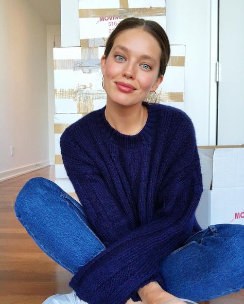 Emily DiDonato on Instagram: “One month into the new apartment #stillburiedinboxes 📦” Gamine Style, Emily Didonato, New Apartment, Stunning Eyes, Cold Weather Fashion, Winter Fits, Color Analysis, One Month, French Girl