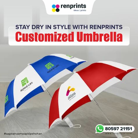 Stay Stylish and Dry with Renprints Customized Umbrellas! ☂️ Rain or shine, stand out with Renprints personalized umbrellas. Whether it's for a corporate event, a special gift, or just to show off your unique style, our high-quality umbrellas are perfect for any occasion. Choose your design, logo, or message, and we'll bring it to life with vibrant, long-lasting prints. Order now and make every rainy day a little brighter! 🌧️✨ ☎️ +91- 80589721151 🌐 www.renprints.com #Renprints #CustomUmbrella... Personalized Umbrella, Custom Umbrella, Natural Care, Rain Or Shine, Bring It, Design Logo, Corporate Events, Rainy Day, Special Gift