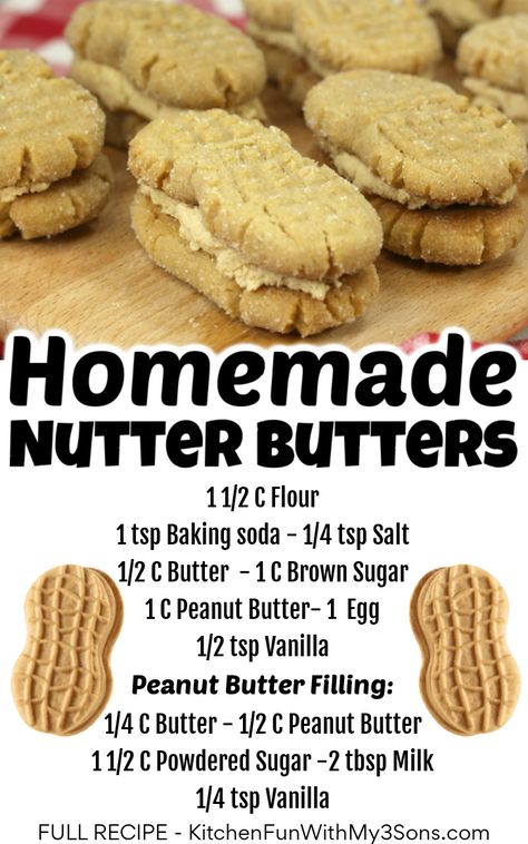 Homemade Nutter Butter Cookies, Homemade Peanut Butter Cookies, Nutter Butter Cookies, Cookie Recipes Homemade, Nutter Butter, Lost 100 Pounds, Homemade Peanut Butter, Peanut Butter Cookie Recipe, Delicious Cookie Recipes