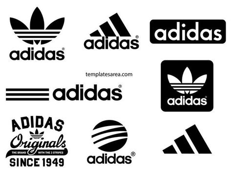 Adidas Svg File Free, Adidas Svg, Adidas Logo Art, Black And White Adidas, 3 Logo, Graphic Projects, Graphic Design Projects, Personalized Decor, File Free