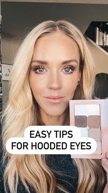 Makeup For Hooded Eyelids, Hooded Eyes Tutorial, Simple Eyeshadow Tutorial, Spring Eye Makeup, Natural Eyeshadow Looks, Eye Makeup For Hooded Eyes, Eyeshadow For Hooded Eyes, Hooded Eye Makeup Tutorial, Hooded Eyelids