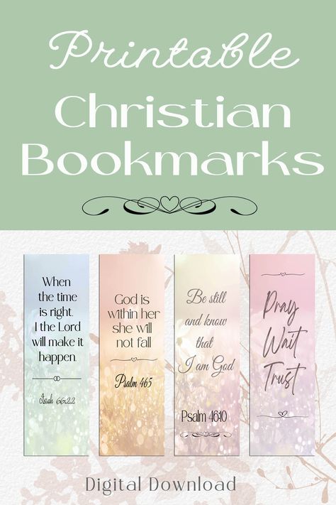 Enhance your reading experience with our Christian bookmarks set! This uplifting collection features printable scripture quotes to inspire and motivate you. Perfect for daily use or as thoughtful gifts. Download and print these bookmarks today. Amen!" Characters: 208 "Discover a set of printable Christian bookmarks designed to uplift your spirit. Christian Book Mark Ideas, Bible Verse Bookmarks Printable, Free Printable Bible Verse Bookmarks, Printable Christian Bookmarks, God Bookmarks, Scripture Bookmarks, Scriptures Quotes, Christian Bookmarks, Gift Idea For Friend