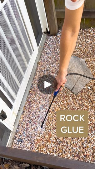 Jake & Alison Shemwell | Shemwell Spaces on Reels | Rock Glue, Rock Yard, Outdoor Hacks, Landscaping Rock, Cinder Block Garden, Pool House Designs, Outdoor Patio Diy, Landscaping Retaining Walls, Lawn And Landscape