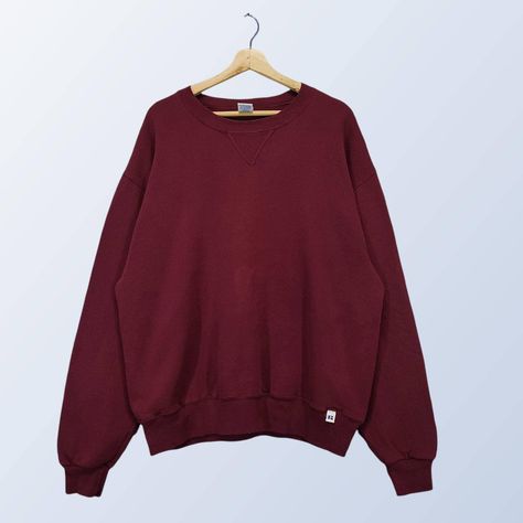 Hunter Core, Maroon Crewneck, Plain Crewneck, Maroon Nike, Maroon Outfit, School Sweater, Maroon Sweatshirt, Blank Sweatshirts, Plain Sweaters