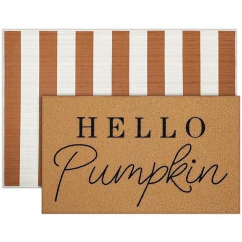 Tinideya 2 Pcs Thanksgiving Doormat Hello Pumpkin Non Slip Halloween Ghost Outdoor Mat Christmas Floor Mats Valentines Welcome Coir Doormats for Front Porch Entryway Decor(Orange White) Christmas Door Mat, Hello Pumpkin, Pumpkin Ghost, Coir Doormat, Outdoor Mat, Christmas Door, Halloween Ghosts, Orange White, Entryway Decor