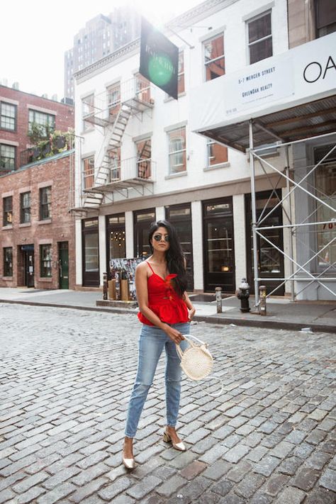 Walk In Wonderland, Red Block Heels, Bags Online Shopping, Red Knit Sweater, Embroidered Boots, 2017 Fashion Trends, Embellished Denim, Velvet Leggings, Ladies Handbags