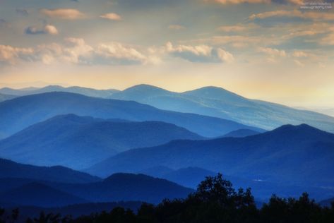 Blue Ridge Mountains Art, Virginia Mountains, Photos Black And White, The Virginian, Mountain Tattoo, Blue Ridge Parkway, Mountain Paintings, Mountain Art, Blue Ridge Mountains