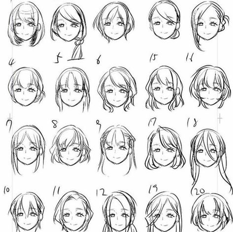 Hair Drawings, Girl Hair Drawing, Hair Base, Bahasa Jepun, How To Draw Anime, Pelo Anime, Drawing Hair Tutorial, Manga Hair, Drawing Tutorial Face