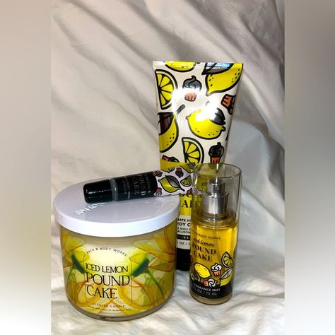 NWT Bath and body works (iced lemon pound cake) bundle Iced Lemon Pound Cake, Protection Bath, Lemon Pound Cake, Pound Cake, Bath Body Works, Bath Body, Bath And Body Works, Body Works, Bath And Body