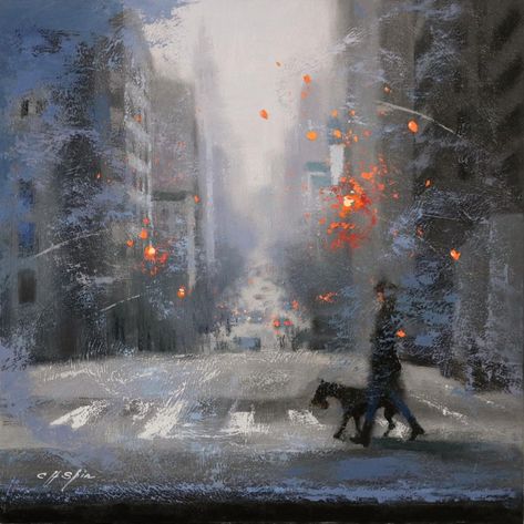 Chin H. Shin New York Cityscape, Marine Artist, Master Of Fine Arts, Streets Of New York, The Other Art Fair, Art Degree, Morning Walk, Art Competitions, Visual Poetry