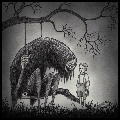 John Kenn, Images Terrifiantes, Scary Drawings, Horror Drawing, Nightmares Art, Creepy Drawings, Meaningful Drawings, Pony Town, 다크 판타지