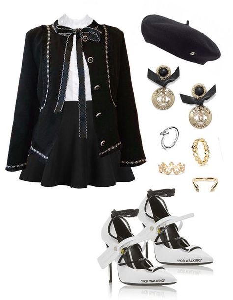 Kpop Stage Outfits Polyvore, Mode Rockabilly, Kpop Clothes, Adrette Outfits, Chique Outfit, Mode Chanel, Stage Outfit, Elegante Casual, Mode Inspo