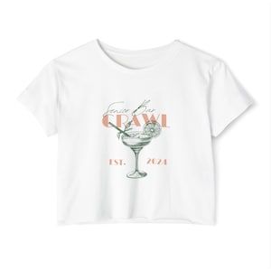 A trendy senior bar crawl shirt for the senior grads! Senior Bar Crawl Shirts, Senior Bar Crawl, Bar Crawl Shirts, Bar Crawl Outfit, Bar Crawl, Tube Tops, Cropped Tube Top, Sorority, Graphic Tee