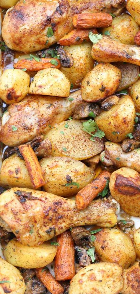 Chicken Legs With Vegetables, Baked Chicken Drumsticks And Potatoes, Baked Drumsticks And Potatoes, Sheet Pan Drumsticks And Potatoes, Ideas For Chicken Drumsticks, Chicken Drumstick And Potatoes In Oven, Chicken Drumsticks And Potatoes Oven, One Pot Chicken Drumstick Recipes, Drumstick Chicken Meals