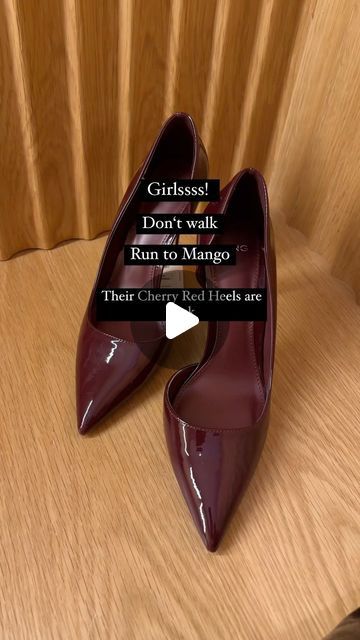 Mydailylife❤️ on Instagram: "Yesss, Mango did it again. 

This time these are not Slingbacks but still they are literally worth it 🤌���🏻

Don’t miss these Girls🩷🩷🤎🤎

Fall Fashion | Girls | Run to Mango | Cherry Red Heels 
#cherryredheels #cherryred #burgundy #fallfashion #fallfashionpredictions" Burgundy Heels Outfit, Wine Heels, Girls Fall Fashion, Burgundy Heels, Heels Outfits, Girl Running, Red Heels, Slingbacks, Cherry Red