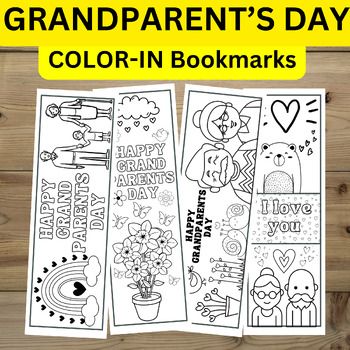 Grandparents Day Crafts First Grade, Grandparents Day Art Activities, Grandparents Day Activities For Middle School, Grandparents Day Bookmarks, Grandparents Day Games, Activities For Grandparents Day, Grandparents Day Preschool, Grandparents Day Activities, Grandparents Day Crafts