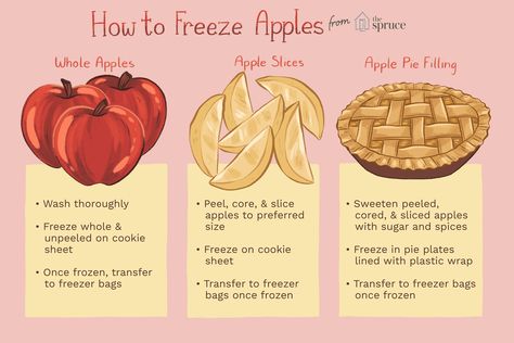 Learn How to Freeze Apples How To Freeze Apples, Freeze Veggies, Frozen Apples, Freeze Apples, Recipes Apples, Easy Meals To Make, Freeze Food, Freezing Fruit, Freezing Vegetables