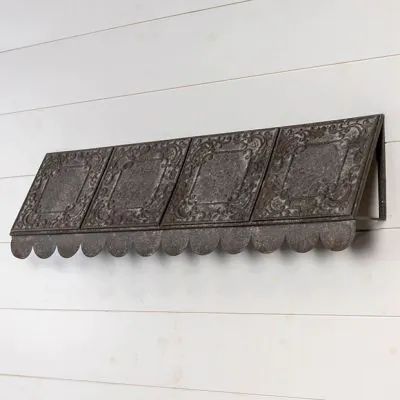 BEST OF FARMHOUSE | Shop Sales Events Antique Farmhouse Farmhouse Design Plans, Pine Cone Hill Bedding, Metal Awning, Dark Tile, Black Tile, Dash And Albert Rugs, Tin Tiles, Tin Ceiling Tiles, Metal Tile