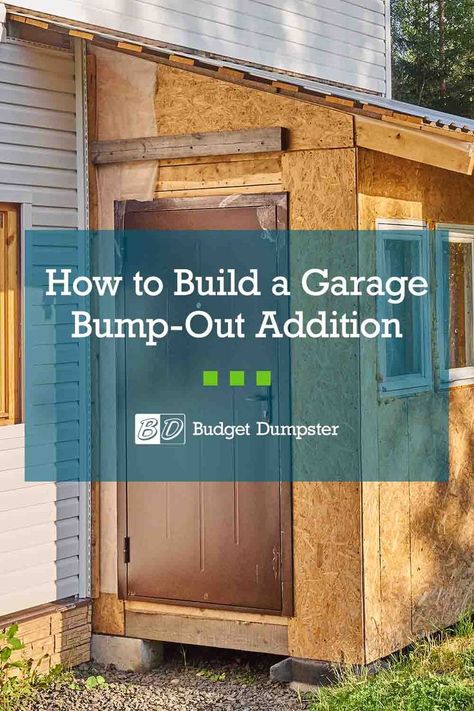 If you need to make space in your garage, consider building a bump-out addition. With our helpful guide, you can extend your garage and clear away clutter. #garageextension #bumpoutaddition #garagestorage #DIYstorage Garage Bump Out Addition, Bump Out Addition, Build A Garage, Build Your Own Garage, Garage Extension, Garage Windows, Building An Addition, Bump Out, Garage Addition