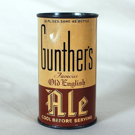 Gunther's Old English Ale Can 369 at Breweriana.com Drink Branding, Old Beer Cans, Miller Lite, Beer Cans, My Childhood Memories, Brewing Co, Old English, Beer Can, Things To Know