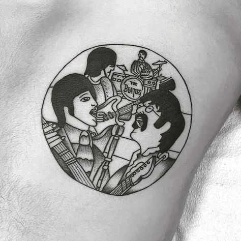 Yellow Submarine Tattoo, Yellow Submarine Movie, Beatles Tattoo, Song Tattoos, Movie Tattoo, Cruise 2023, Single Needle Tattoo, Beatles Art, Beatles Yellow