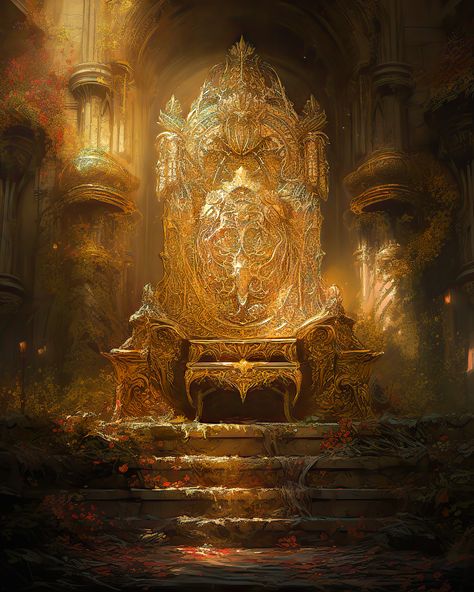 Fantasy Throne, Golden Throne, Random Story, Rock Mountain, Messi Photos, Set Design Theatre, Inspiration Images, Fantasy Concept, Throne Room