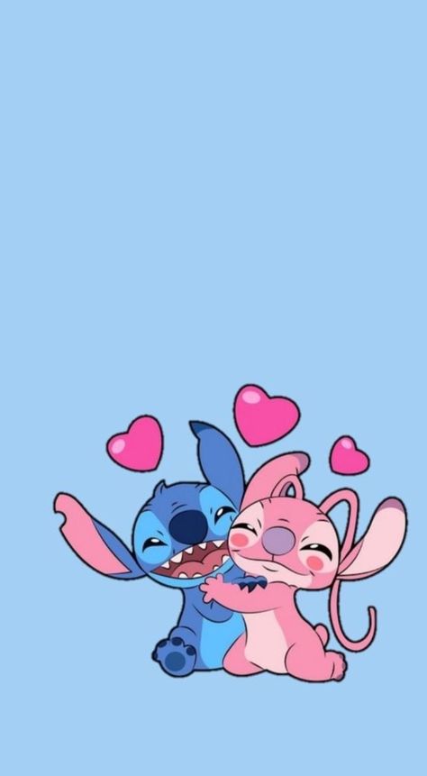 Cute Stitch And Angel Wallpaper, Stitch And Angel Wallpaper, Wallpaper Stitch, Blue Glitter Background, Angel Lilo And Stitch, ليلو وستيتش, Photo Stitch, Pink Stitch, Angel Wallpaper