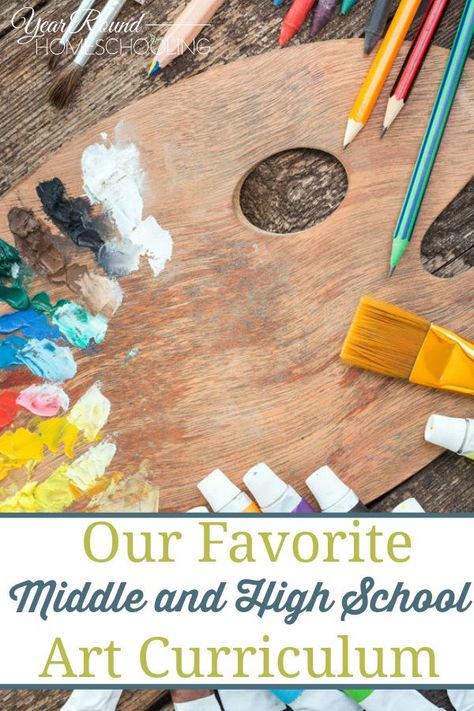 Our Favorite Middle and High School Art Curriculum - By Misty Leask #art #middleschool #highschool #homeschool #homeschooling #hs Art Curriculum Map, Art Curriculum Planning, Art Homeschool, Homeschool Art Curriculum, Homeschool Electives, High School Drawing, Homeschool Art Projects, Homeschool Middle School, High School Art Lesson Plans