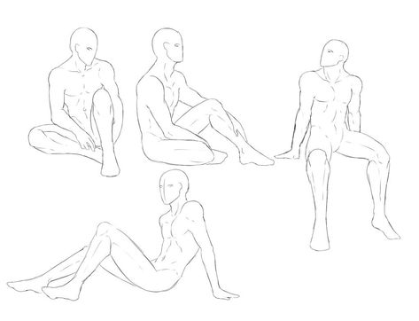 Drawing Reference Poses Sitting, Drawing Poses Male, Poses Sitting, Sitting Pose Reference, Drawing Body Poses, Sketch Poses, Human Figure Drawing, Anatomy Sketches, Sitting Poses