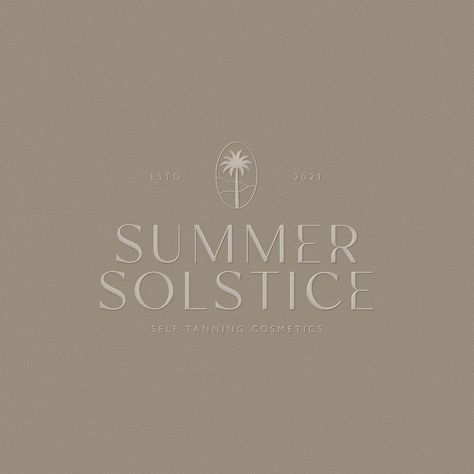 @silky.design.studio on Instagram: “• logo design for SUMMER SOLSTICE, self tanning cosmetics brand • brief by @briefclub #thebriefclub #design #brand #branding…” Solstice Logo, Cn Logo, Silky Design, Brand Brief, Instagram Logo Design, Self Tanning, Studio Logo, Instagram Logo, Summer Solstice