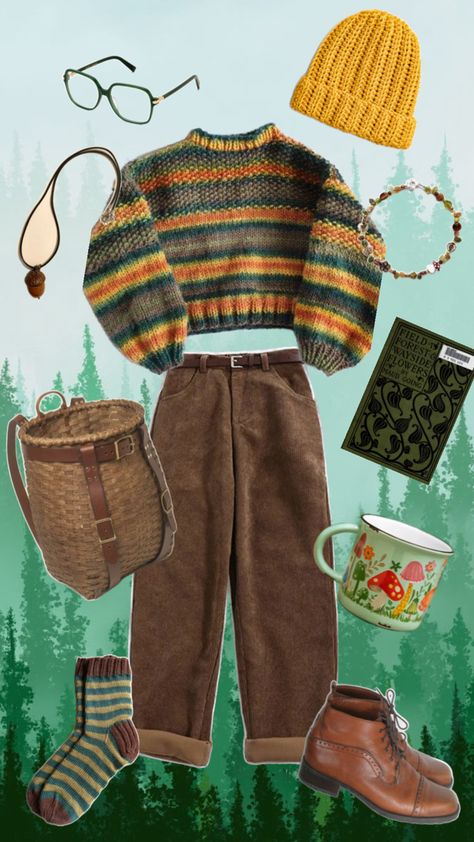 Foraging Outfit, Granola Winter Outfits, Forest Foraging, Workwear Vintage, Mama Style, Easy Trendy Outfits, Little Outfits, Wardrobe Design, Cute Cute